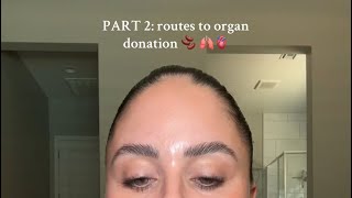 HOW TO DOES ORGAN DONATION WORK part 2 [upl. by Susejedairam841]