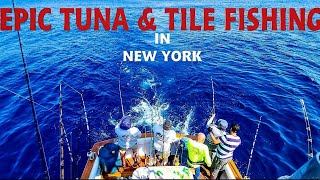 Epic Tuna and Tile Fishing  Reel World Charter Fishing NY [upl. by Ahsatal]