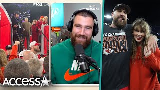 Travis Kelce Raves Over Taylor Swifts Viral Photo After Chiefs AFC Win [upl. by Ozne374]