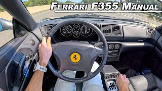 1998 Ferrari F355 Spider  Gated Manual 6 Speed at 8500 RPM POV Binaural Audio [upl. by Aynotan]