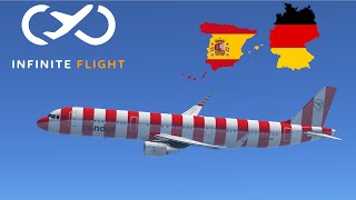 Infinite Flight  Palma de Mallorca  Frankfurt  Condor A321 [upl. by Everett]