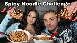 SPICY NOODLE CHALLENGE 🌶️ 🥵 [upl. by Orgell]