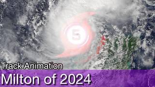 The Track of Hurricane Milton 2024 [upl. by Ibbetson]