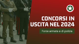 Calendario Concorsi 2024 Forze Armate e di Polizia [upl. by Leunammi]