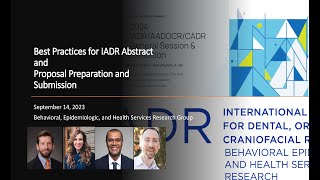 Best Practices for IADR Abstract and Proposal Preparation and Submission [upl. by Kcirrem]