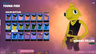 Where to find Banana Yellow Toona Fish Paint in Fortnite [upl. by Imrots]