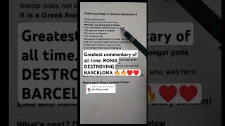 Roma destroying Barcelona football peterdrurycommentary footballedits peterdrury soccer [upl. by Ahseya]