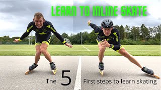 The 5 Rules of good skating  Become a fast inline skater in one day [upl. by Nnylimaj]