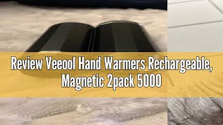 Review Veeool Hand Warmers Rechargeable Magnetic 2pack 5000mAh Battery Operated Hands Warmer 3 Lev [upl. by Ahsikal258]