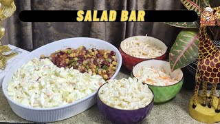 Salad Bar Restaurant Style❗6 Different Salads by desikitchenindubai [upl. by Jacquenette]