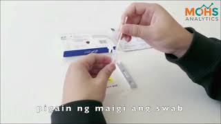 Getein Antigen home use for Covid19 test Tagalog [upl. by Sprage95]