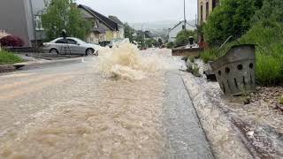 Überschwemmung in Kleinblittersdorf Saarland [upl. by Sabella919]