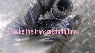 Fixing the broken transmission line part one I break the cooler [upl. by Rudy]