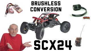 SCX24 Brushless Conversion Everything You Need [upl. by Enawyd]