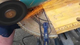 How to make a Saw blade knife part 1 [upl. by Deb]