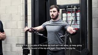 Standing Cuffed Cable Lateral Raise [upl. by Amerak]