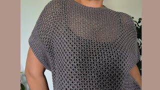 Tutorial Maglia alla Brunello CucinelliPunto rete🧶🧶🧶 In tre misure M S L [upl. by Risser413]