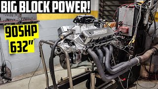 900HP 632quot Big Block Chevy Dyno Day  Pump Gas Monster [upl. by Kcirdnek717]