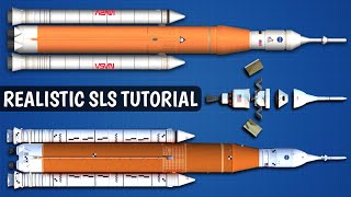 How To Build Realistic NASAs SLS Rocket in Spaceflight Simulator [upl. by Athalee920]