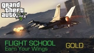 GTA 5  Flight School  Earn Your Wings Guide Gold [upl. by Buttaro]