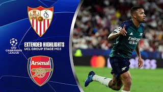 Sevilla vs Arsenal Extended Highlights  UCL Groups Stage MD 3  CBS Sports Golazo [upl. by Hnaht]