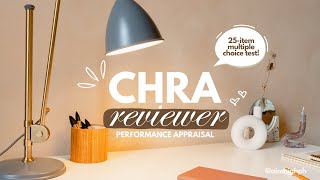 CHRA EXAM REVIEWER  Performance Appraisal  HREAP  Set A [upl. by Cosette567]