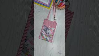 DIY Crossbody Bag Phone Pouch Crossbody  Phone Bag Made of Fabric Scarps [upl. by Asamot]