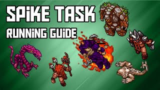 Tibia Outfit Guide 200 Lower Spike Task Running – Cave Explorer Outfit amp Achievement [upl. by Ansell]