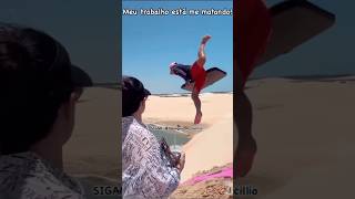 AMOSTRADINHO jericoacoara praia beach jeri video travel shortvideo shorts shortsvideo mar [upl. by Margery]