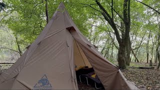 Hot Tent 2 nights in the woods [upl. by Nagel]