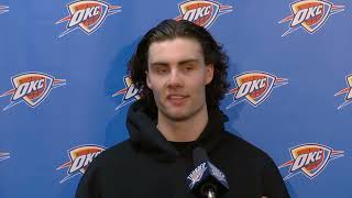 Josh Giddey PostGame Interview  Oklahoma City Thunder vs New Orleans Pelicans [upl. by Maril]