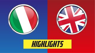 Italy vs Great Britain Highlights European Qualifier 2022 [upl. by Francisca]