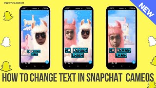 How to change text in Snapchat cameos [upl. by Lleksah]