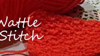 Crochet the WATTLE STITCH How to crochet the wattle stitchSUBTITLES [upl. by Hausmann]