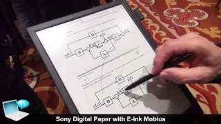 Sony Digital Paper DPTS1 with EInk Mobius [upl. by Anawqahs]