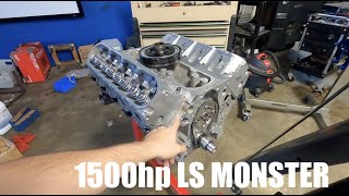 BUILDING OUR 1500hp NO PREP LS ENGINE [upl. by Pammy]