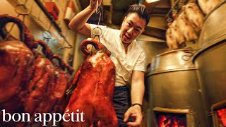 We Tried Hong Kong’s Legendary WholeRoasted Goose  Street Eats  Bon Appétit [upl. by Irved]