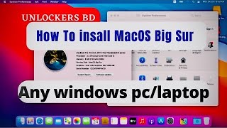 How To install MacOS BIG SUR Olarila On Any windows PcLaptop install MacOS Big Sur Dual Boot [upl. by Haggi]