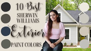 10 BEST Sherwin Williams Exterior Paint Colors [upl. by Agnimod620]