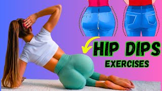 hip dips Exercises 🍑  Side Booty workout at home [upl. by Vins]