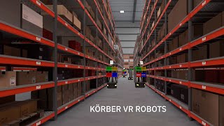 VR Experience with Collaborative In Aisle robot  Körber [upl. by Huey861]