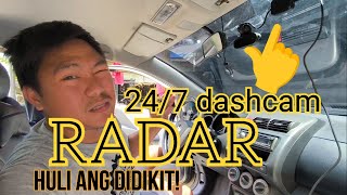 247 Dashcam na may RADAR huli ang sinumang dumikit  DDPAI dashcam with AI radar 247 monitoring [upl. by Goltz86]