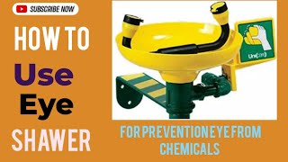 Safety shower and eye shower how to use [upl. by Drareg]