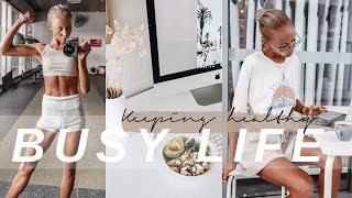 How I stay healthy with a busy work life I GOT IN A FIGHT life update [upl. by Atsyrt]