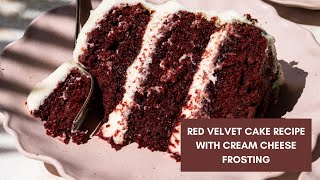 Red Velvet Cake Recipe With Cream Cheese Frosting [upl. by Vanda92]