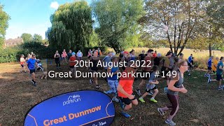 Great Dunmow parkrun 149  August 20th 2022 fast [upl. by Erdna963]