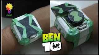 How To Make Ben 10 Omniverse Omnitrix  Diy Ben 10 Omnitrix  Free template Without Spring  Part1 [upl. by Olli]