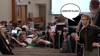 Nerd Falling In Lecture Prank [upl. by Eilatam]