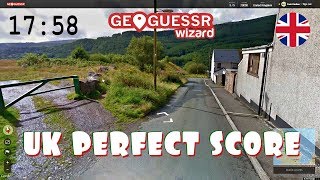 Perfect score on Geoguessr UK Version in 1758  Hello Scotland amp Wales [upl. by Arihat]