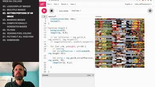 CP1 Collage in P5JS – Getting Portions Of An Image [upl. by Anilak]